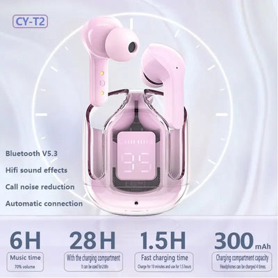 Air 31Ear Buds Wireless Head set Transparent