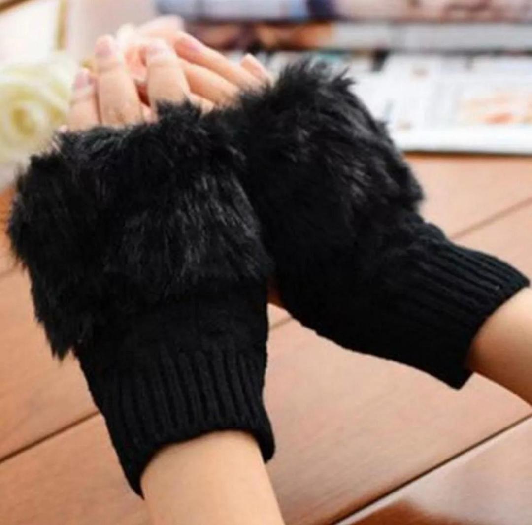 Wool Fingerless Gloves for Women